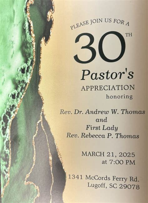 Pastors Appreciation Mt Pilgrim Baptist Church