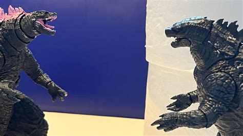 Pink Godzilla Vs Godzilla Stop Motion Youtube