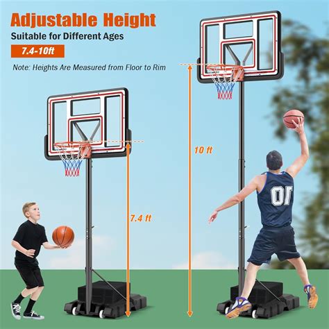 Mo Finance Giantex Portable Basketball Hoop Outdoor Ft