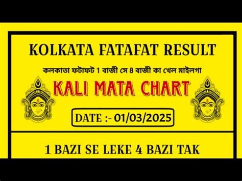 01 03 2025 KOLKATA FATAFAT TIPS TODAY KOLKATA FF TIPS Kolkataff