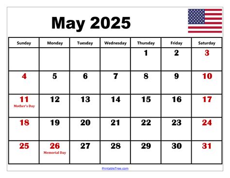 Monthly Calendar 2025 May Nicole M Bryant