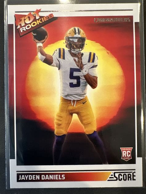 Panini Score Hot Rookies Jayden Daniels Rookie Rc Ebay