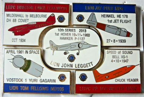 Lions Club Pins FIRST FLIGHTS SET 10 EBay