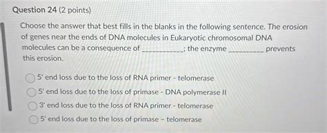 Solved Question 24 2 Points Choose The Answer That Best Chegg