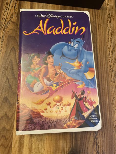 Vintage Rare Aladdin Vhs Black Diamond Walt Disney