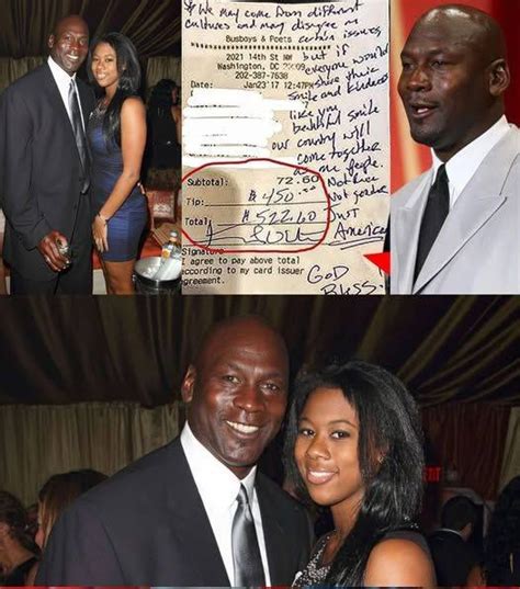 Black Waitress Serves Michael Jordan Finds Note On Check And Bursts