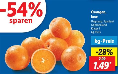 Orangen Lose Angebot Bei Lidl