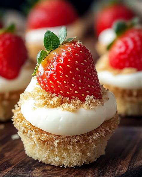 Mini Cheesecake Stuffed Strawberries Grandmarecipes