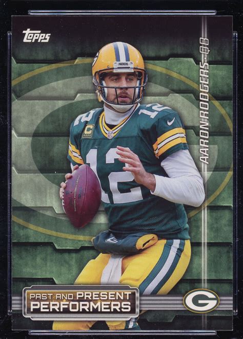 2015 Topps Aaron Rodgers Brett Favre PPP RF Green Bay Packers