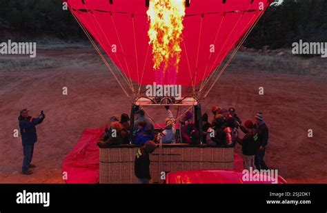 Hot Air Balloon Basket Full Of People In Sedona Arizona Close Up