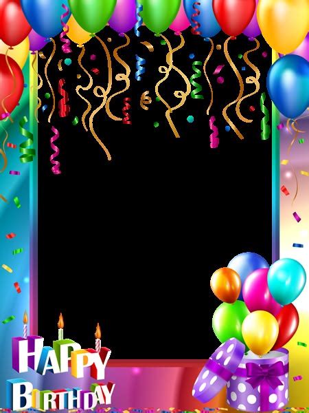 Happy Birthday PNG Transparent Frame Happy Birthday Frame Birthday