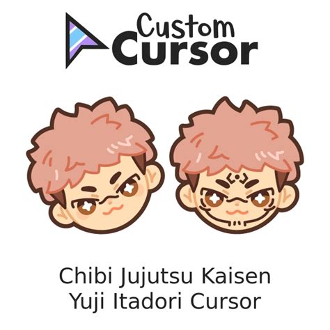 Chibi Jujutsu Kaisen Yuji Itadori Cursor Custom Cursor