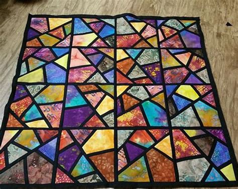 Stained Glass Quilt Kit Stained Glass Quilt Quilts Quilt Patterns