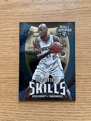 2015 16 Panini Totally Certified Certified Skills 199 Kevin Garnett