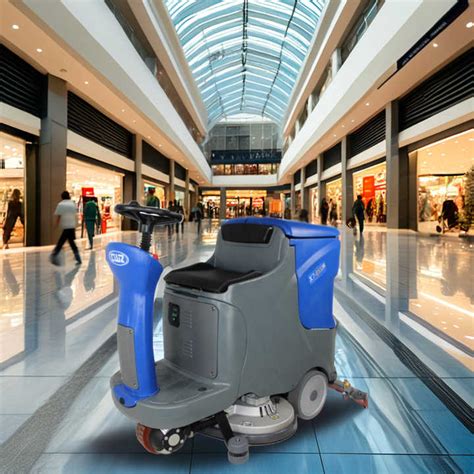 Automatic Commercial Ride On Floor Scrubber Epoxy Marble Tile Ride On