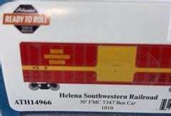 Athearn Helena Southwestern Railroad Fmc Box Car Ho Scale