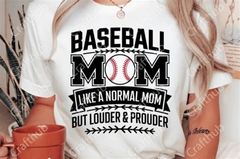 Baseball Mom Like A Normal Mom Graphic By CraftHub Creative Fabrica