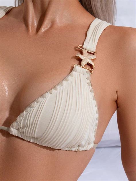 SHEIN Swim Traje de praia para mulheres biquíni de tecido estampa