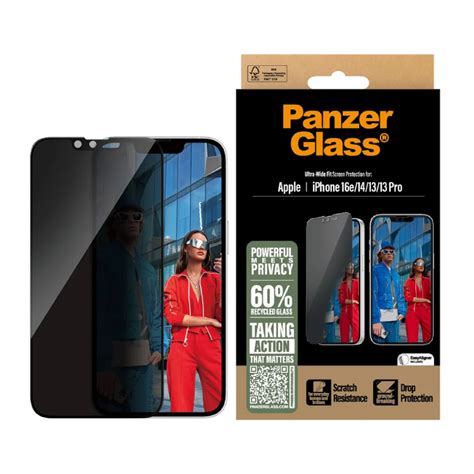 PANZERGLASS Ultra Wide Fit Privacy with Applicator ฟลมกระจกเตมจอแบบ