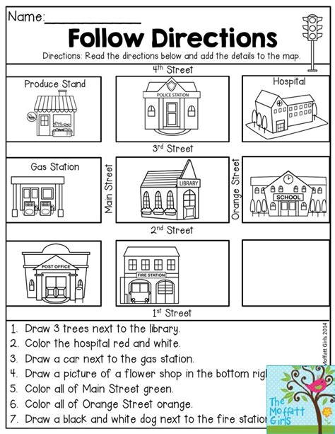 Follow Directions Read The Directions And Add The Details To The Map