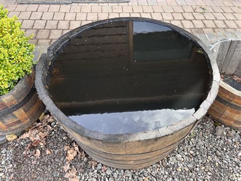 Introducing A Half Oak Whiskey Barrel Pond Into Your Garden