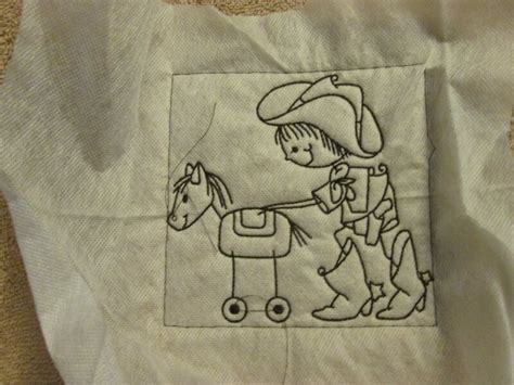 Broderie Machine Motif Gratuit Petit Cowboy Le Chat Gris