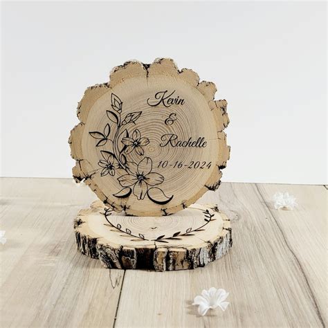 Round Wood Toppers Etsy