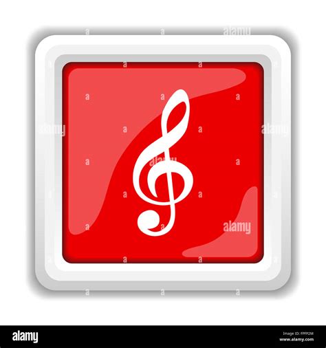 Musical Note Icon Internet Button On White Background Stock Photo Alamy