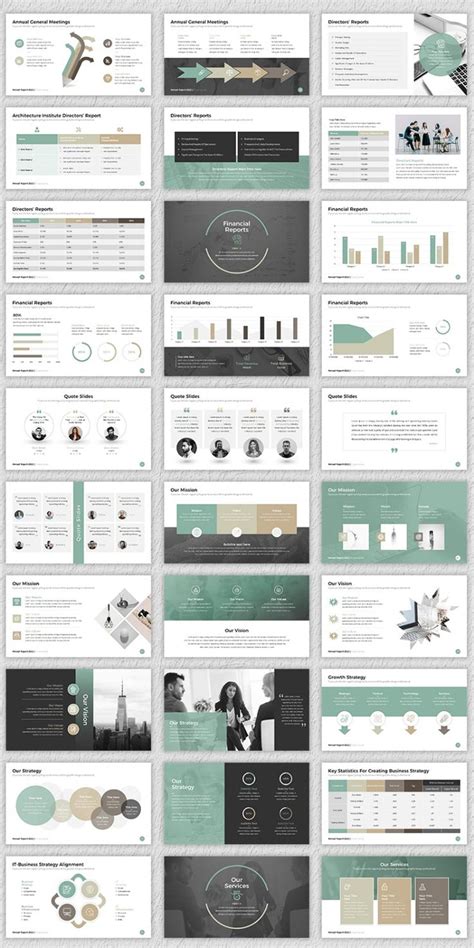 Annual Report Google Slides Template Powerpoint Design Templates