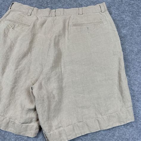 Polo Ralph Lauren Linen Shorts Mens Beige Tan Beach Vacation Ebay