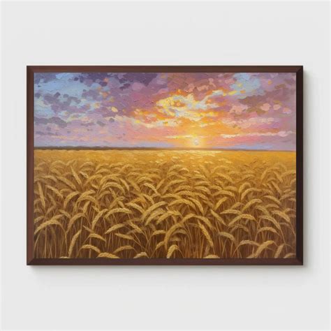 Envision Vast Expanses Of Golden Wheat Fields Stretching To The Horizon