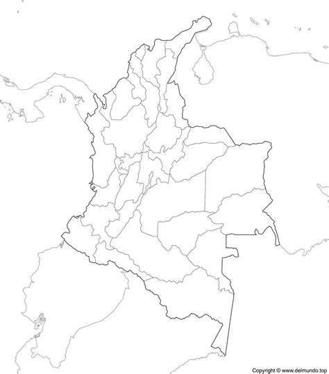 Mapa De Colombia Pol Tico Y F Sico Departamentos Y Regiones