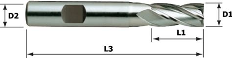 Hss Co Hss Co Flute Standard End Mill