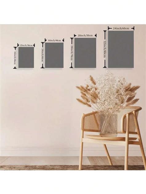 Cpwad Pcs Set Retro Neutral Abstract Frameless Canvas Wall Art