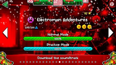 Geometry Dash Electroman Adventures All Coins Youtube