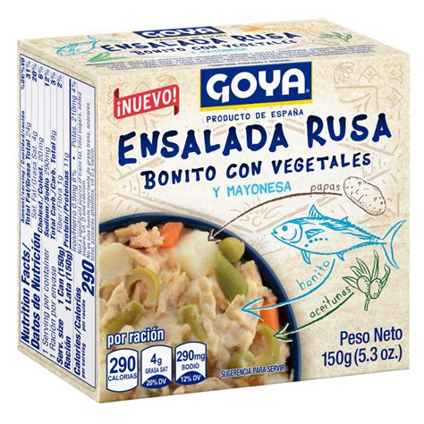 Ensalada Rusa Bonito Con Vegetales Productos Goya Foods