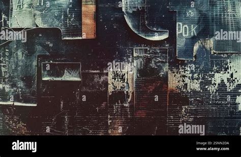 K Looped Animated Abstract Grunge Texture Overlay Background Stock