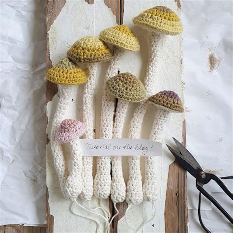 25 Mushroom Ornament DIY Tutorials The Yellow Birdhouse Crochet