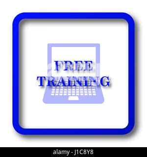 Free Training Icon Internet Button On Black Background Stock Photo Alamy