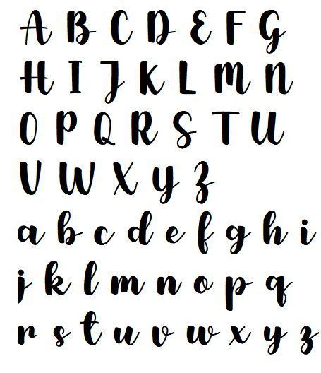 Handwritten Upper And Lower Case English Alphabet