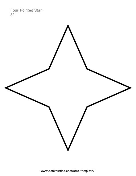 Free Printable Point Star Outline