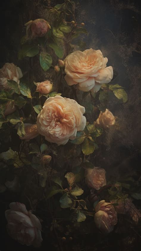 Vintage Rose Digital Art Art Wallpaper Vintage Flowers Wallpaper