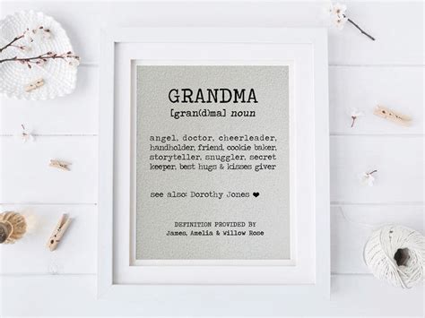 Gift For Nana Gift For Grandma Mothers Day Gift Definition Of