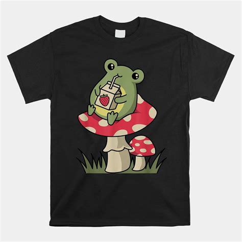 Cottagecore Frog Shirt Cottagecore Aesthetic Frog Mushroom Shirt