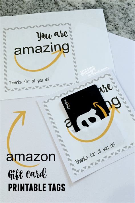 Amazon Gift Card Printable For Teacher