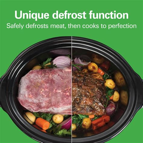 Quart Hamilton Beach Defrost Go Programmable Slow Cooker