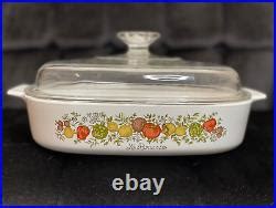 Vintage Corning Ware A 10 B Le Romarin Pyrex A12C Lid Spice Of Life