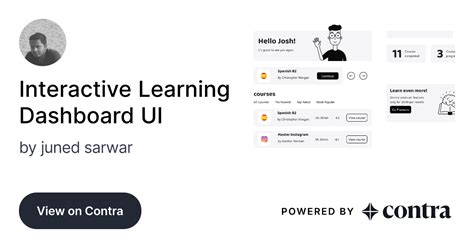 Interactive Learning Dashboard Ui By Juned Sarwar