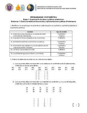 Probabilidad Y Estad 1ER Parcial AR MECANE SECURITY FACTORS U A N