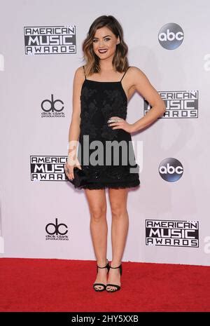 Lucy Hale attending the American Music Awards 2014 at the Nokia Theatre ...